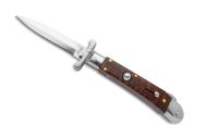 AKC World Medici 7.3" Swinguard Automatic Knife Dagger Snake Wood
