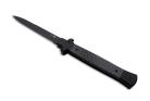 AKC X-Treme Shadow 11" Carbon Fiber Stiletto Automatic Knife D2 Black Bayo