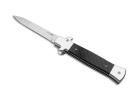 AKC X-Treme Shadow 9" Carbon Fiber Stiletto Automatic Knife D2 Stone Washed Bayo