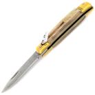 Automatic Land to Surf Raw Ram Horn Gold Lever Lock Switchblade Knife