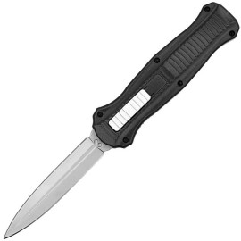 Balls Deep Automatic Dual Action Out The Front Knife with Belt Clip and Sheath