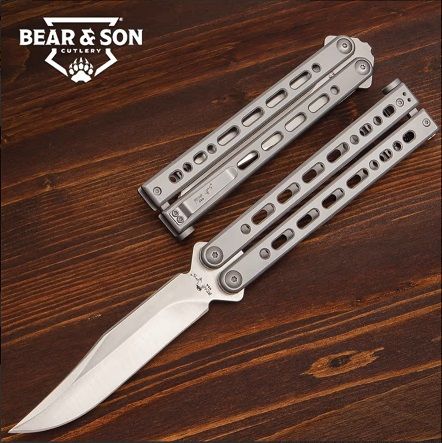 Bear & Son Grey Butterfly Knife Bear Song VIII