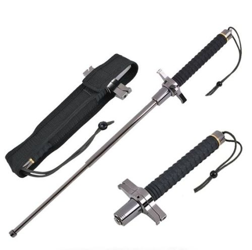 Best Price Tactical Telescopic Expandable Steel Baton with Cross Hand Guard 21"