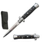 Best Value Black Wood Milano Stiletto Automatic Knife (8.75" Overall)