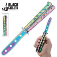 Black Legion Butterfly Knife Trainer Rainbow