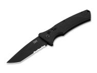 Boker Heckler & Koch FD01 Black Automatic Knife Tanto Black Serrated