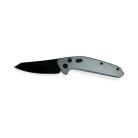 CNC Precision Gray Tactical Side Open Automatic Knife Black Sheepsfoot