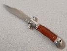 CZ Bolster Release Rose Wood Automatic Knife Drop Point