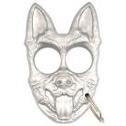 Canine K-9 Self Defense Knuckle Keychain Silver