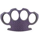 Carbon Fiber Brass Knuckle Paperweight Purple