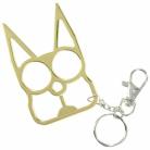 Cat Knuckle Keychain Weapon 2 Finger Gold