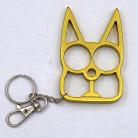 Cat Knuckle Keychain Weapon Gold