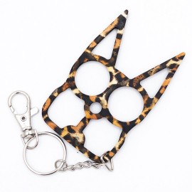 Cat Knuckle Keychain Weapon Leopard