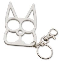 Cat Protector Knuckle Keychain White