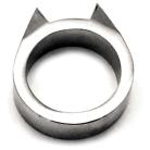 Cat Ring Self Defense Finger Tool Silver