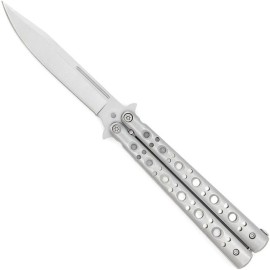 Clip Point Shooting Cans Butterfly Balisong Knife Flipper