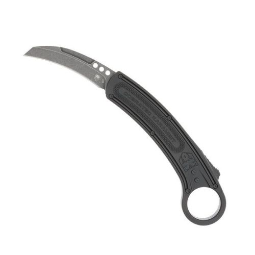 CobraTec Black Karambit Auto, 2.75" D2 Blade, Aluminum Handle