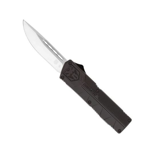 CobraTec Black Lightweight Auto, 3.5" D2 Blade, Aluminum Handle