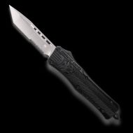 CobraTec CTK-1 D/A OTF Auto, 3.00" D2 Tanto Serrated Blade, Aluminum Handle Black