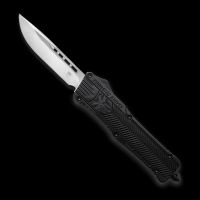 CobraTec CTK-1 D/A OTF Auto, 3.75" D2 Drop Blade, Aluminum Handle Black