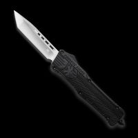 CobraTec CTK-1 D/A OTF Auto, 3.75" D2 Tanto Blade, Aluminum Handle Black