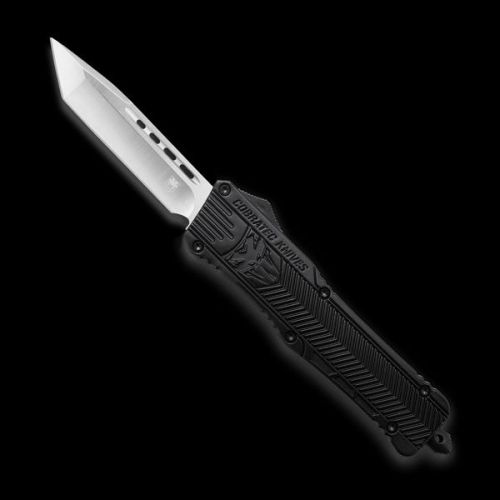 CobraTec CTK-1 D/A OTF Auto, 3.75" D2 Tanto Blade, Aluminum Handle Black