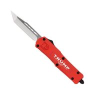 CobraTec FS-3 Trump 2024 OTF Auto, 3.00" D2 Tanto Blade, Aluminum Handle Red