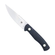 CobraTec Koonsman Fixed Blade, 4.00" D2 Drop Point, Micarta Scales Handle Black