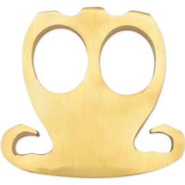 Colonial Two Finger 100% Pure Brass Knuckle Paper Weight