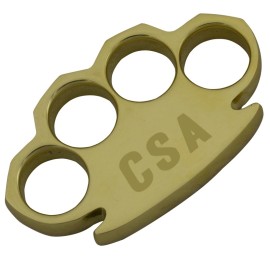 Dalton 15 OZ Real Brass Knuckles Buckle Paperweight - Heavy Duty CSA
