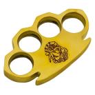 Dalton 10 OZ Real Brass Knuckles Buckle Paperweight - Heavy Duty Lady Luck Red