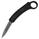 Damascus Gangster Black Carbon Fiber D/A OTF Automatic Knife Karambit Dagger