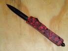 8" Death Skulls Red D/A OTF Automatic Knife