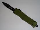 Delta Force Army Green D/A OTF Automatic Knife Black Serrated Dagger