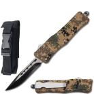 Delta Force Desert Digital Camo D/A OTF Automatic Knife (7" Overall Length)