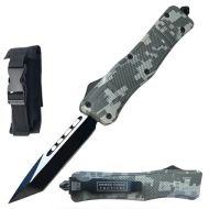 Delta Force Digital Camo D/A OTF Auto Open Pocket Knife Tanto Two Tone