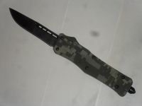 Delta Force Digital Camo D/A OTF Automatic Knife Black Drop Point