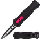 Demon Mini Black Pink D/A OTF Automatic Knife Dagger