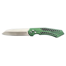 Diablo Automatic Knife Green Aluminum (4.25" Satin)