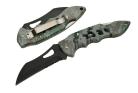 Digital Camo Folding Lockback Talon Serrated Pocket Knife