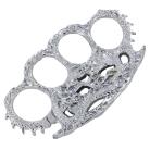 Dragon Brass Knuckles Silver Paperweight
