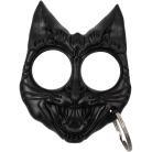 Evil Cat Protector Knuckle Keychain Black