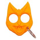 Evil Cat Protector Knuckle Keychain Orange