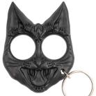 Evil Cat Self Defense Knuckles Keychain Black