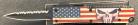 Firecracker USA Flag Punisher 5" Switchblade OTF Automatic Knife Dagger Serrated