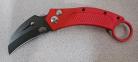 Fort Knife Works Karambit Red S/O Auto Knife Black SW