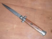 Frank Beltrame Knives 9 Inch Italian Stiletto Automatic Knife Cocobolo Bayonet