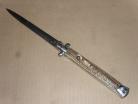SKM 13 Inch Italian Stiletto Stag Bayonet Automatic Knife DEFECTS