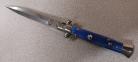 Frank Beltrame 9" Blue Italian Stiletto Automatic Knife Dagger