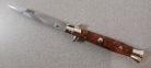 Frank Beltrame 9" Imitation Briar Wood Automatic Knife Polished Bayonet
